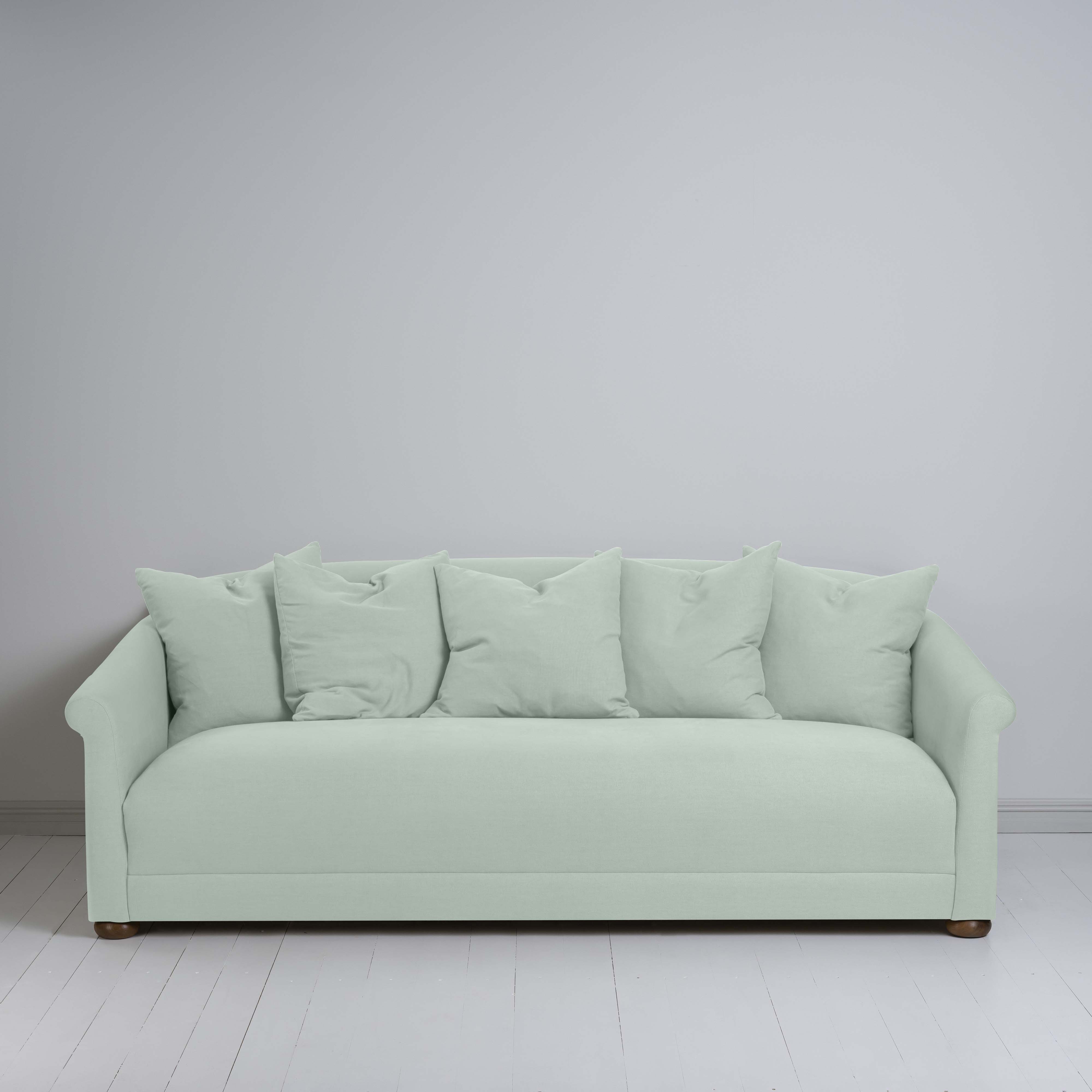  More the Merrier 4 Seater Sofa in Laidback Linen Sky - Nicola Harding 