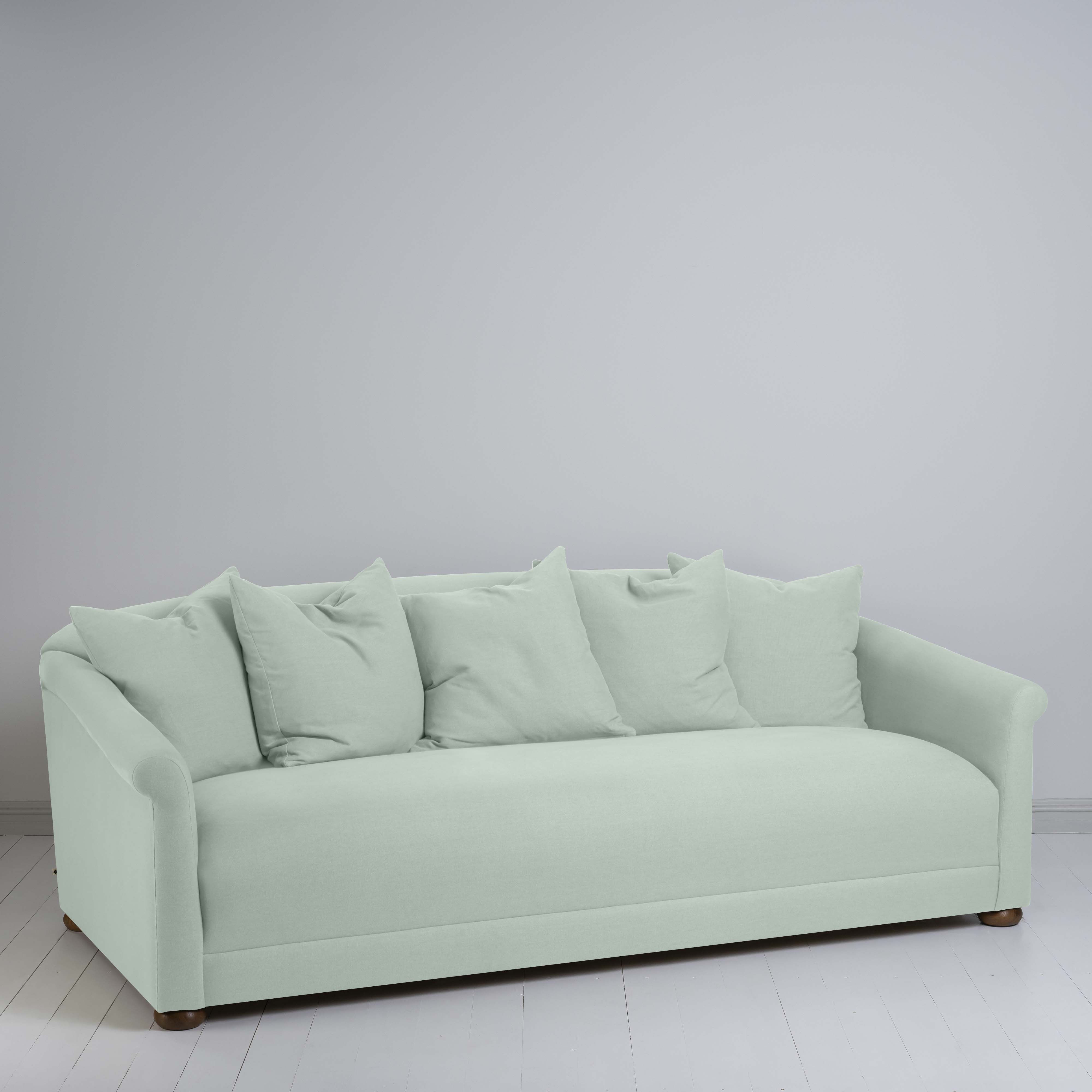  More the Merrier 4 Seater Sofa in Laidback Linen Sky - Nicola Harding 