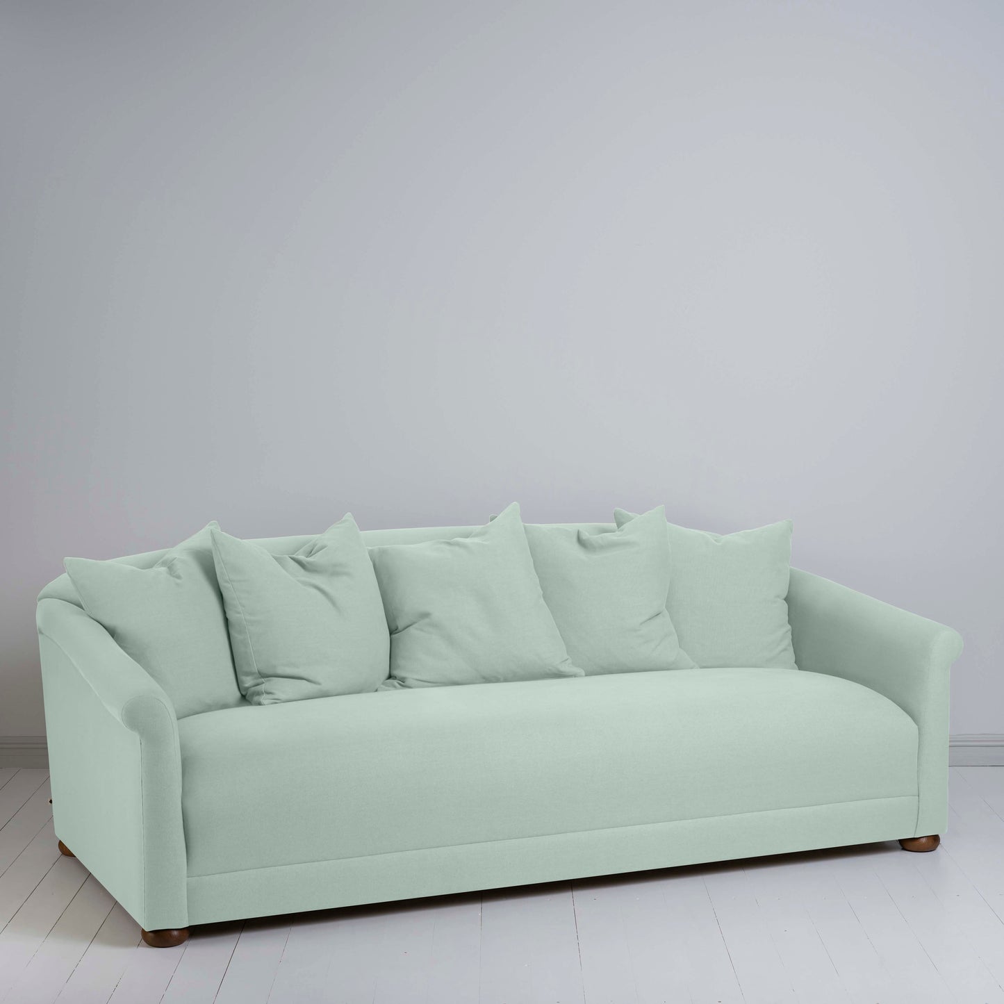 More the Merrier 4 Seater Sofa in Laidback Linen Sky - Nicola Harding