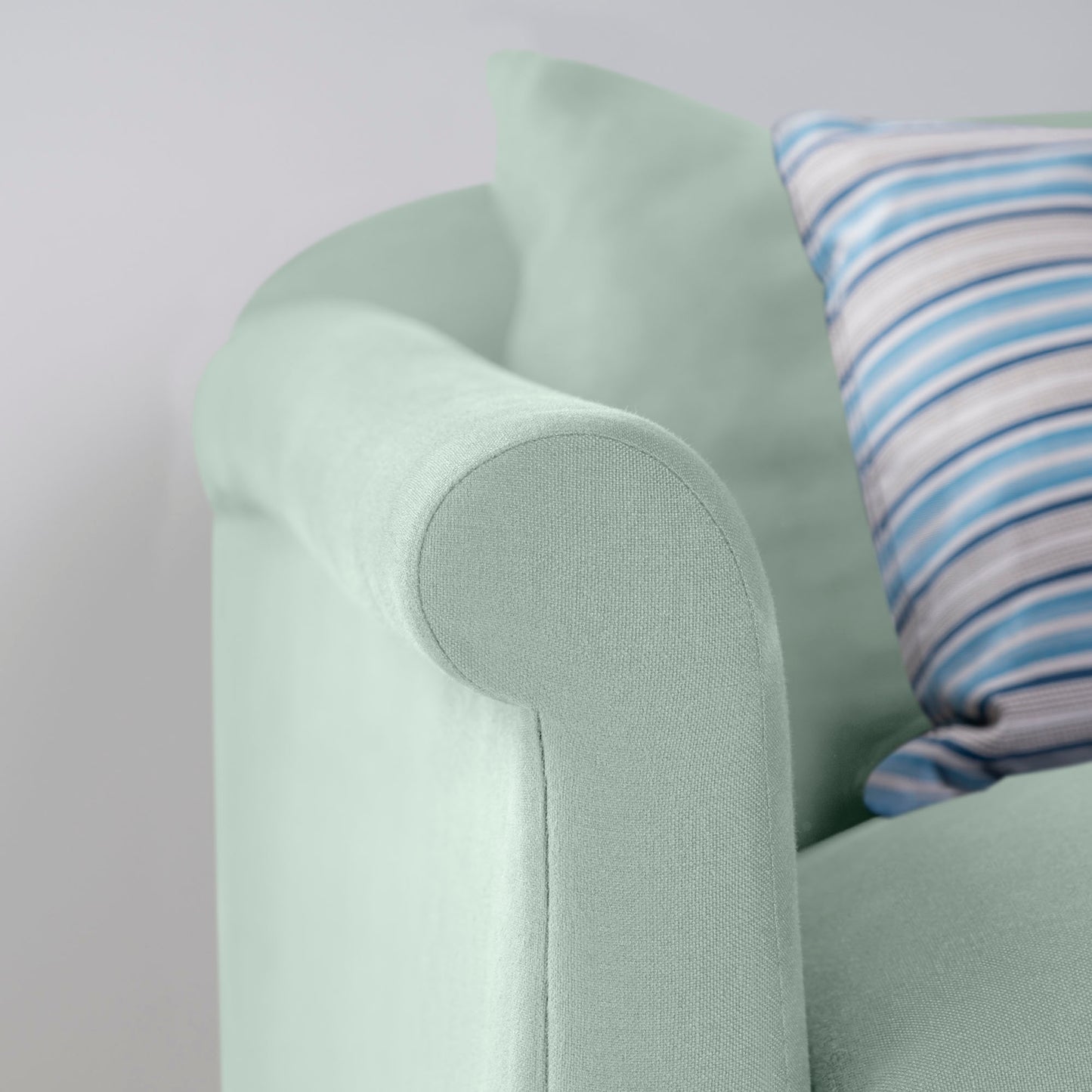 More the Merrier 4 Seater Sofa in Laidback Linen Sky - Nicola Harding