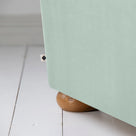  More the Merrier 4 Seater Sofa in Laidback Linen Sky, Foot Closeup With NiX Special tag - Nicola Harding 