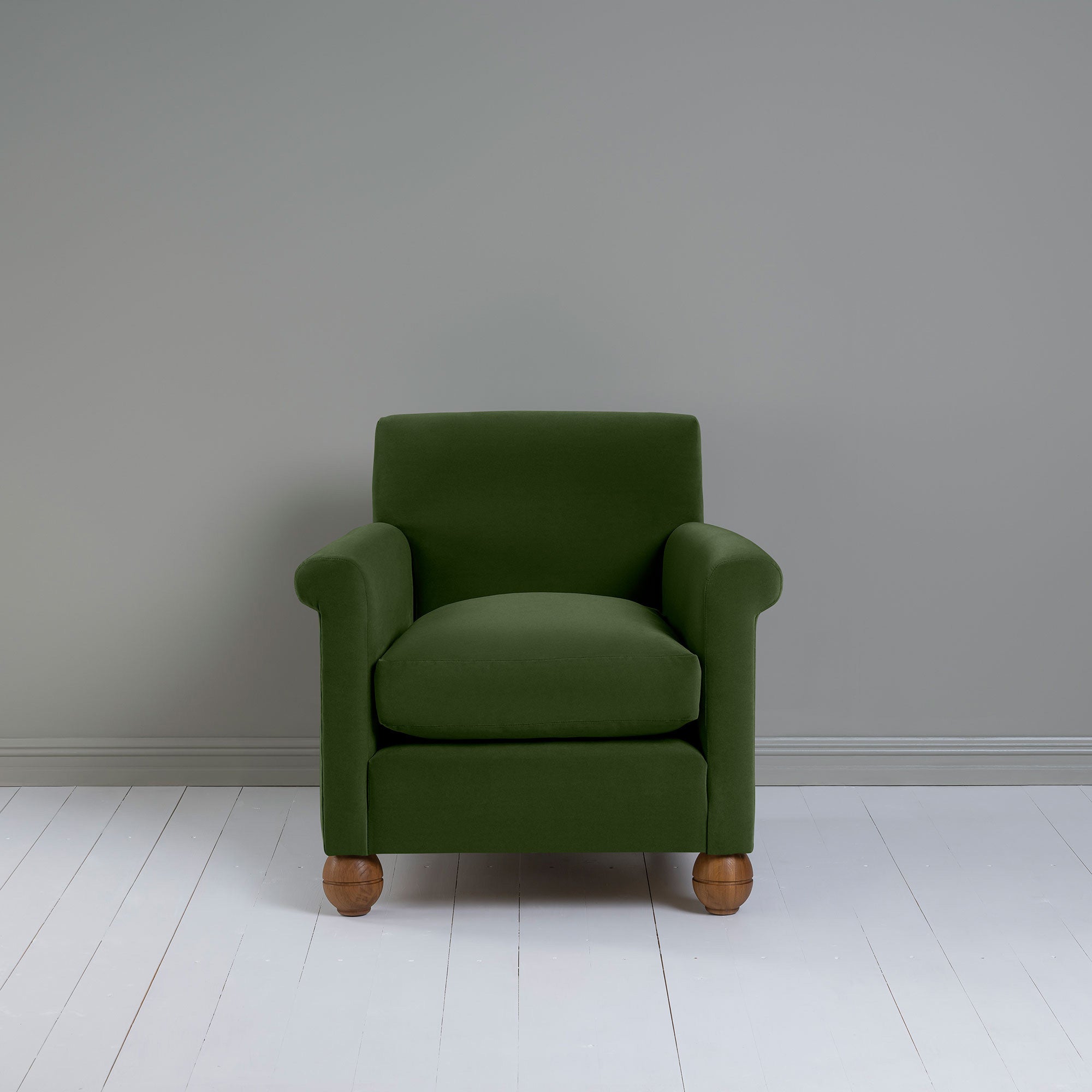  Idler Armchair in Intelligent Velvet Juniper 