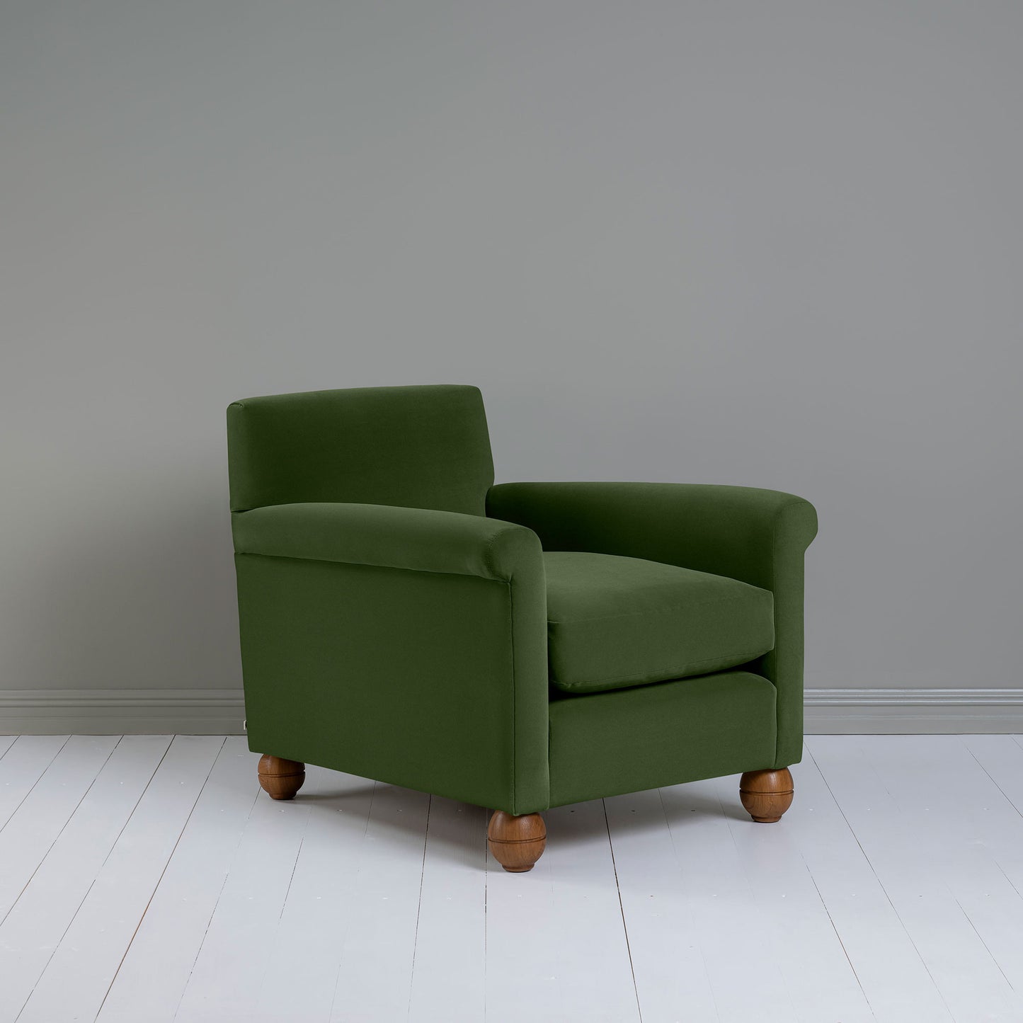 Idler Armchair in Intelligent Velvet Juniper