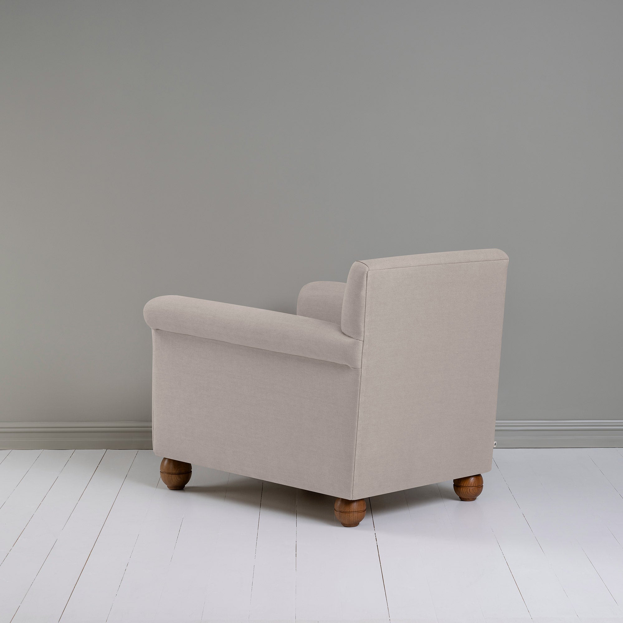 Idler Armchair in Laidback Linen Pearl Grey 