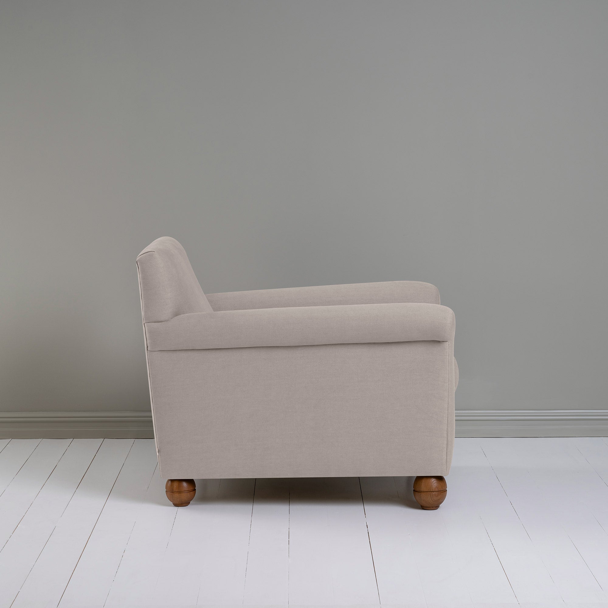  Idler Armchair in Laidback Linen Pearl Grey 