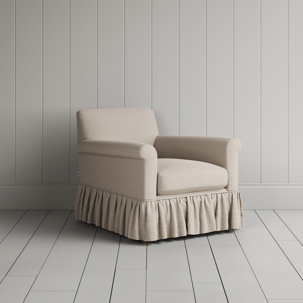 Curtain Call Armchair in Laidback Linen Dove