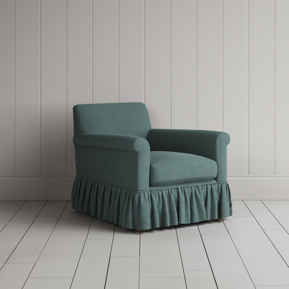  Curtain Call Armchair in Laidback Linen Mineral 