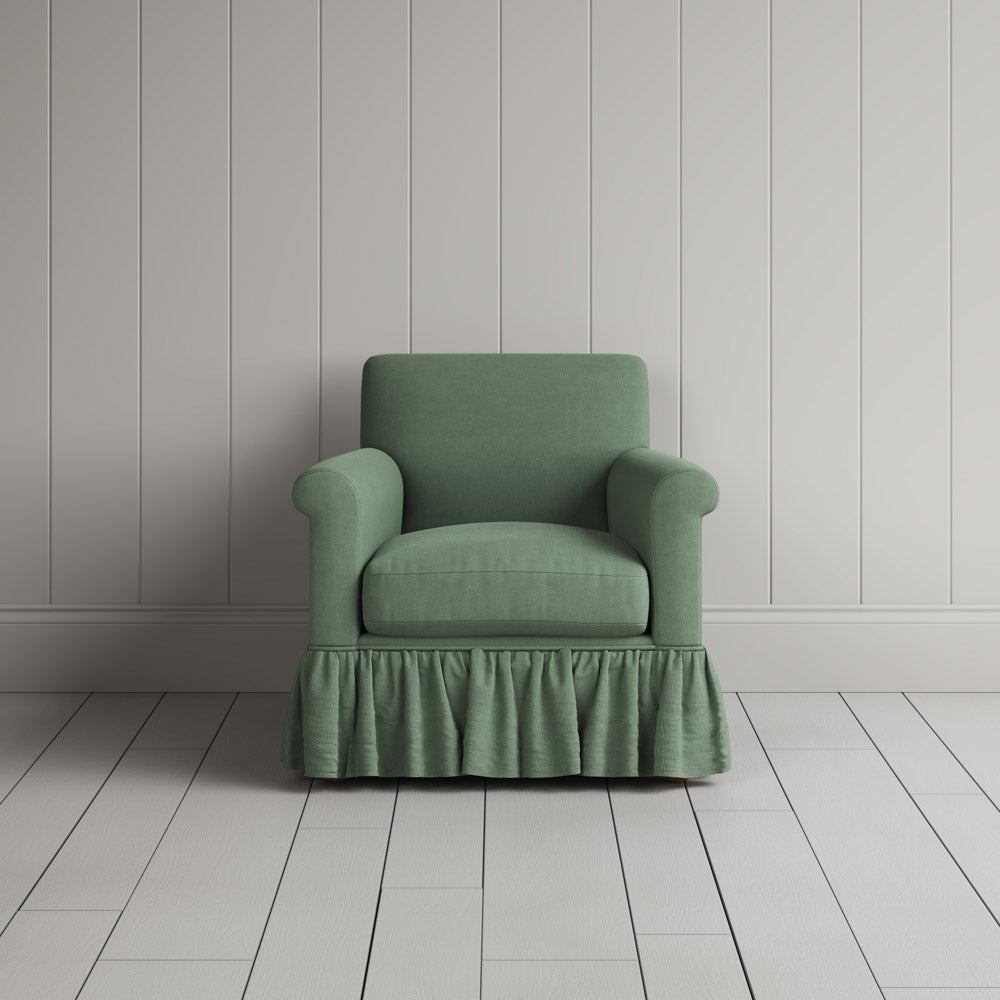  Curtain Call Armchair in Laidback Linen Moss 