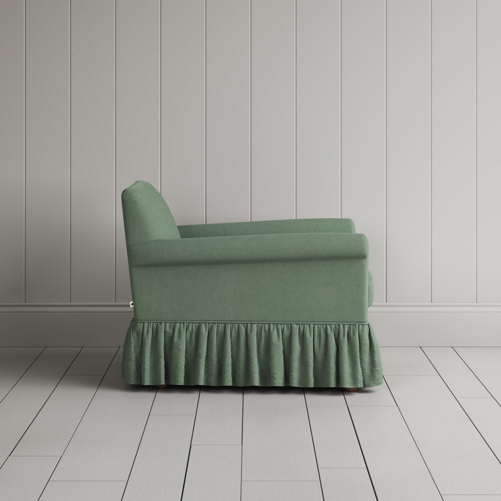  Curtain Call Armchair in Laidback Linen Moss 