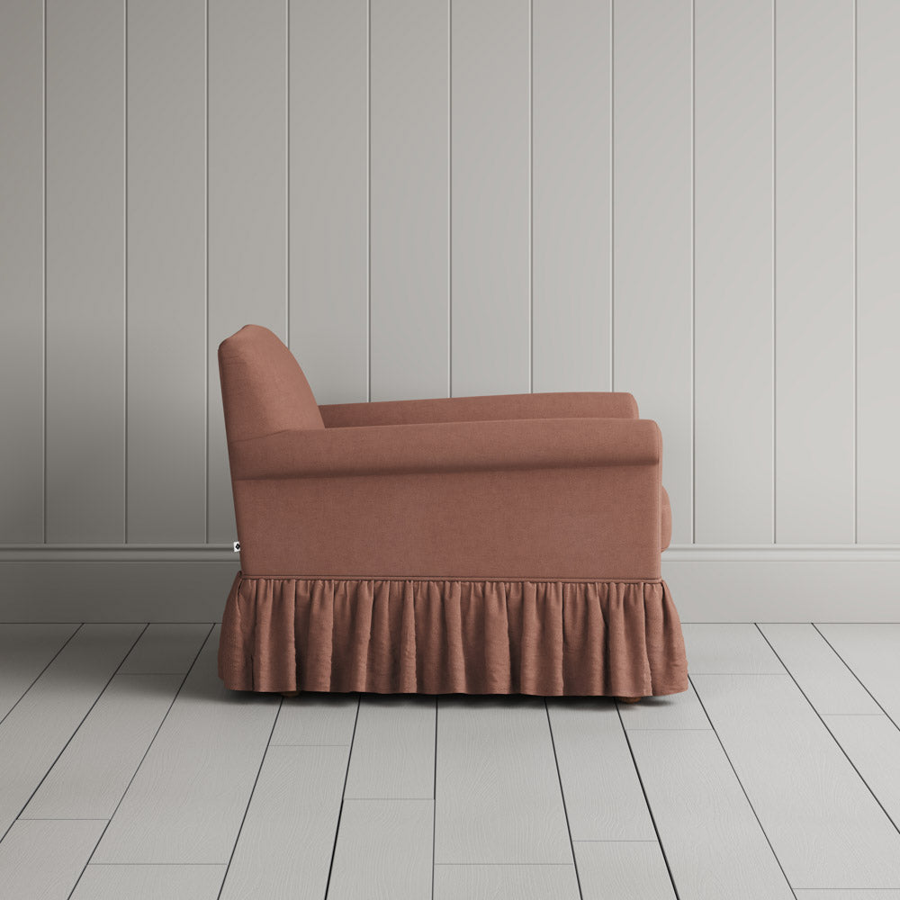 Curtain Call Armchair in Laidback Linen Roseberry