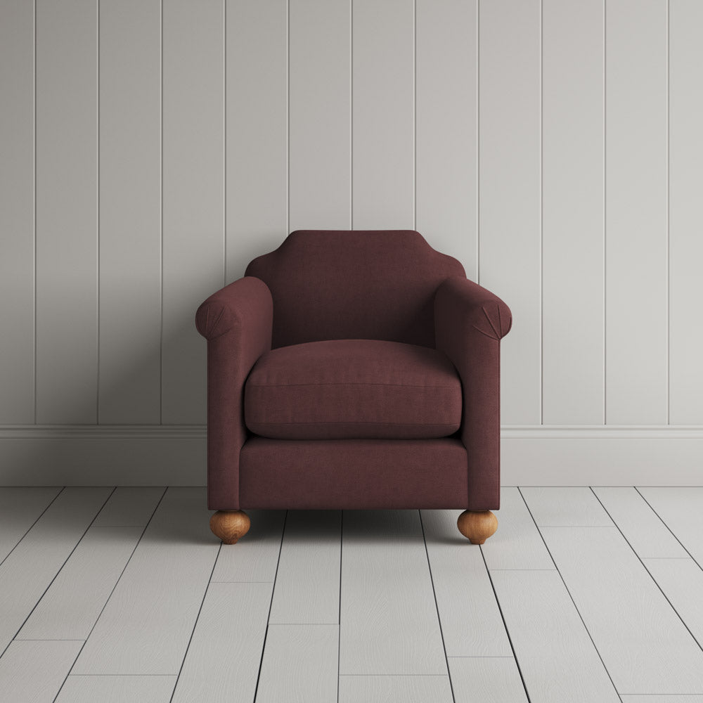 Dolittle Armchair in Laidback Linen Damson