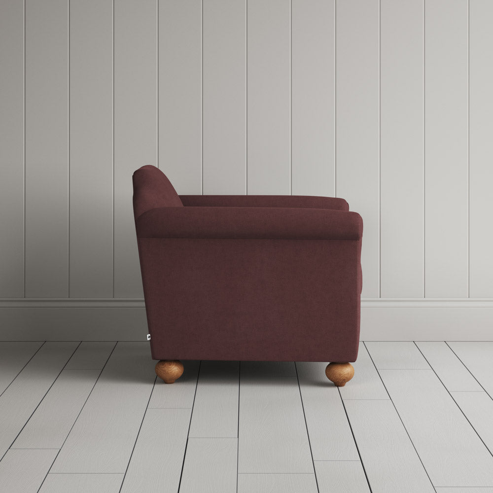  Dolittle Armchair in Laidback Linen Damson 