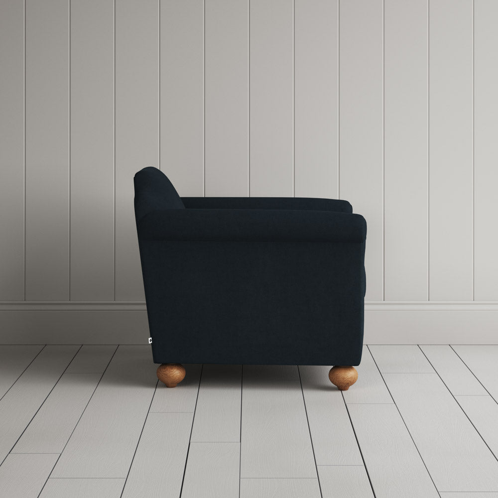 Dolittle Armchair in Laidback Linen Midnight 