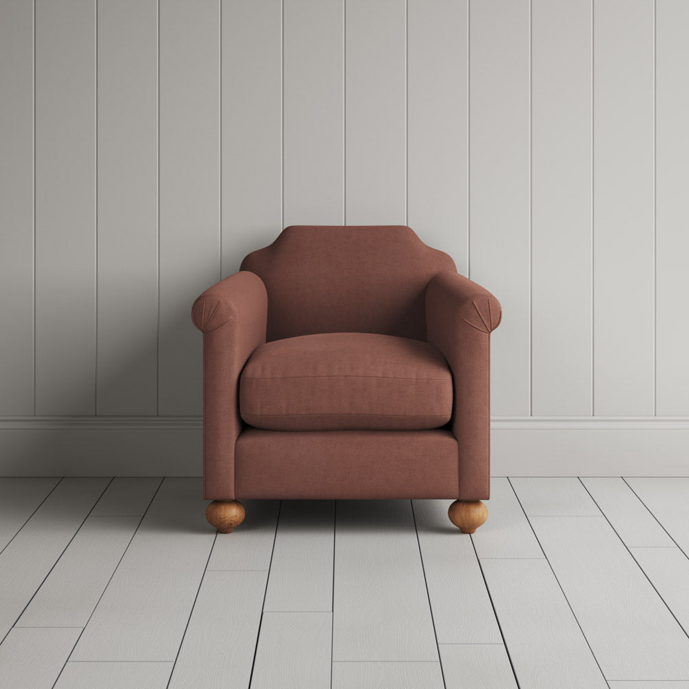  Dolittle Armchair in Laidback Linen Sweet Briar 
