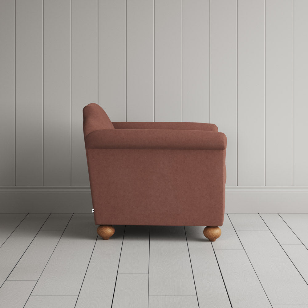 Dolittle Armchair in Laidback Linen Sweet Briar