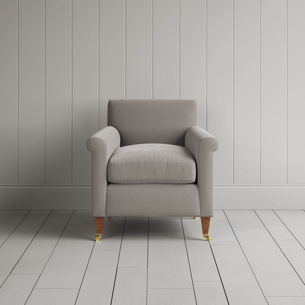  Idler Armchair in Intelligent Velvet Moonstone 