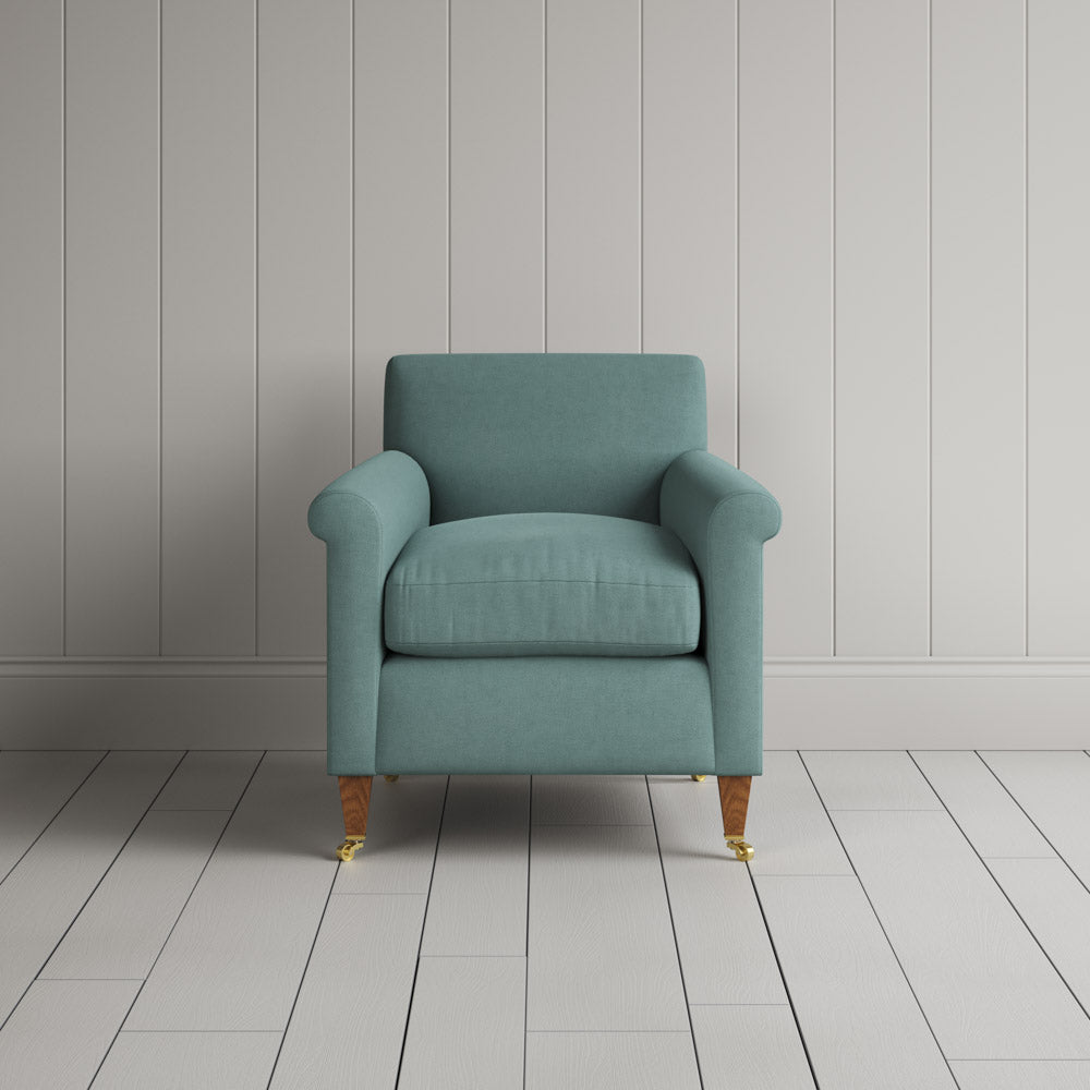  Idler Armchair in Laidback Linen Cerulean 