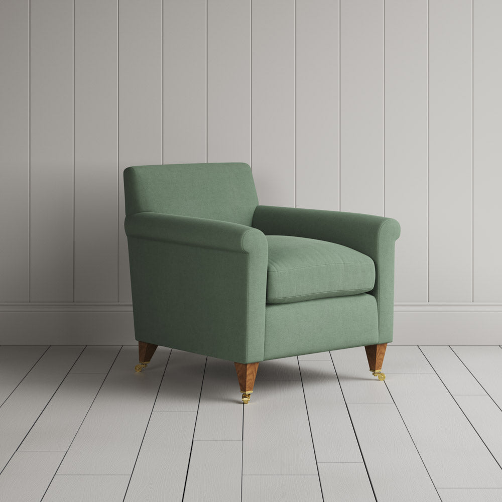  Idler Armchair in Laidback Linen Moss 