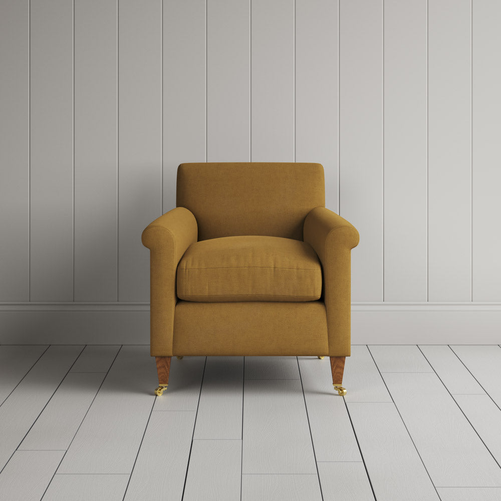  Idler Armchair in Laidback Linen Ochre 