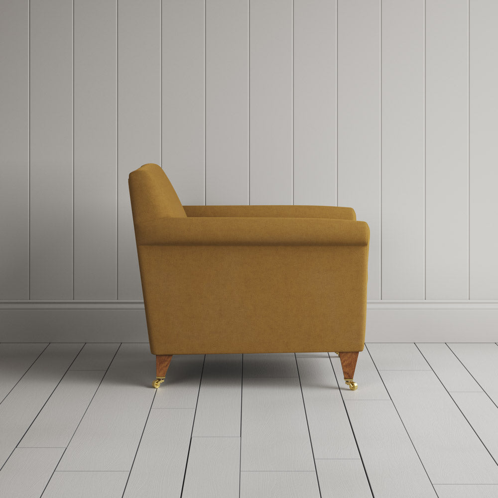  Idler Armchair in Laidback Linen Ochre 
