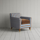 Idler Armchair in Regatta Blue Frame and Classic Corduroy Tobacco Seat