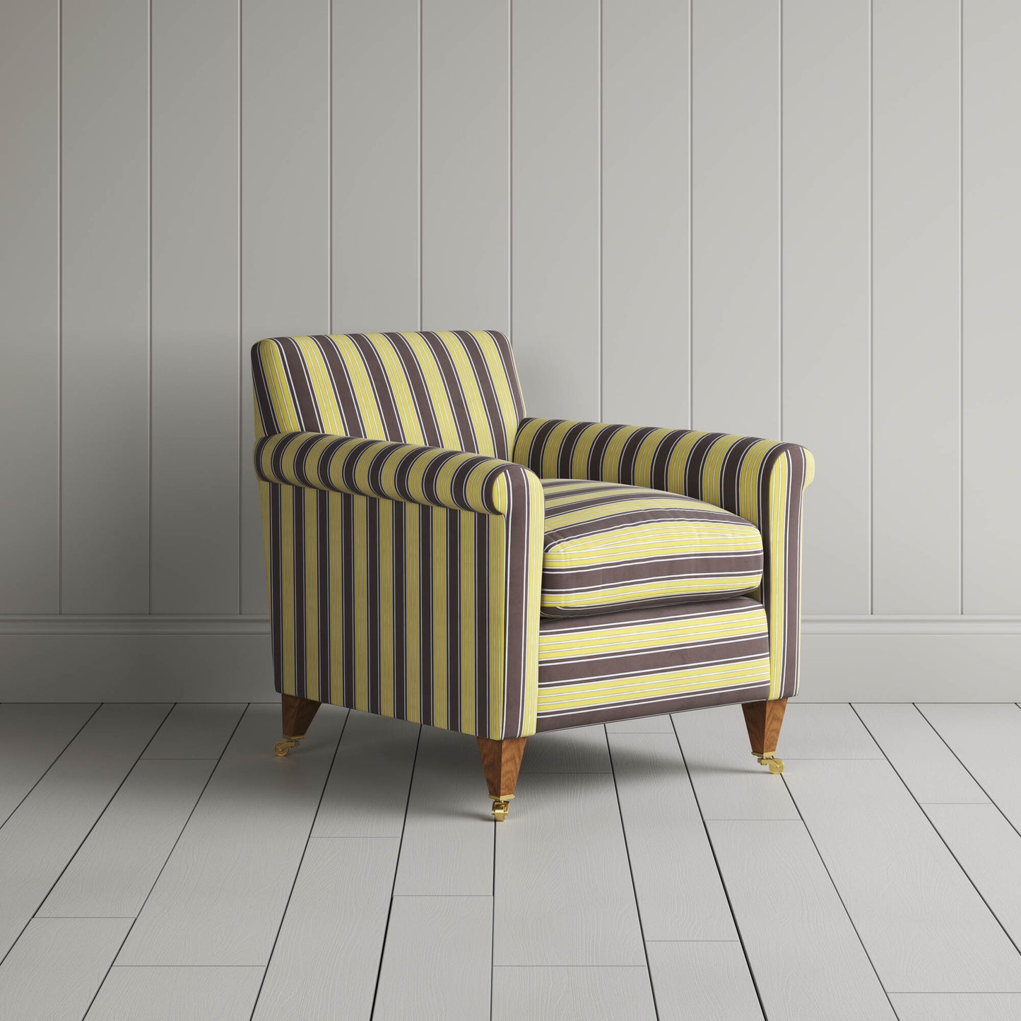 Idler Armchair in Regatta Cotton, Custard
