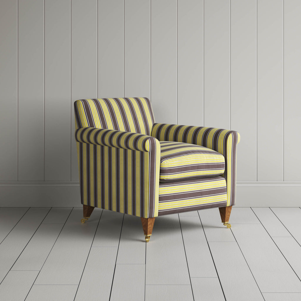  Idler Armchair in Regatta Cotton, Custard 