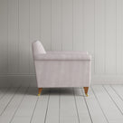 Idler Armchair in Ticking Berry Frame and Intelligent Velvet Damson Seat