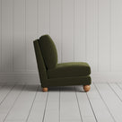 Slipper Armchair in Intelligent Velvet Juniper Side view