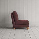 Perch Slipper Armchair in Laidback Linen Damson