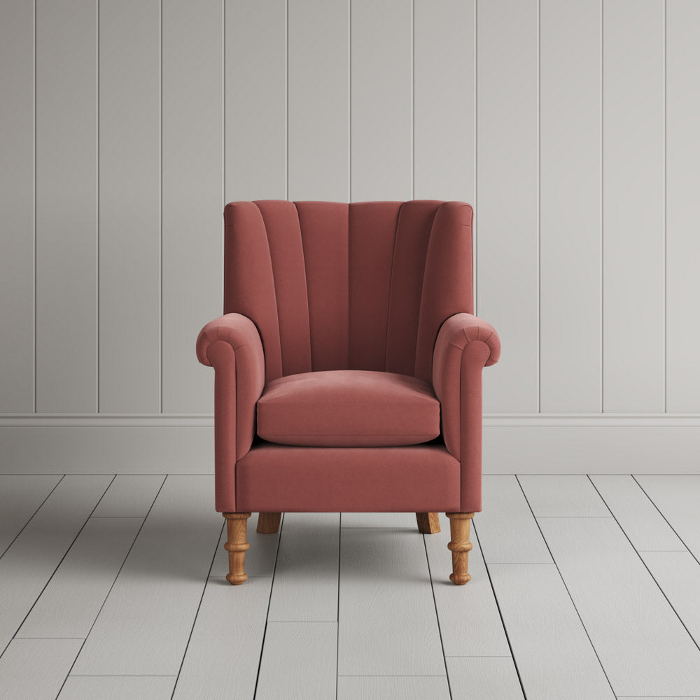 Time Out Armchair in Intelligent Velvet Damson