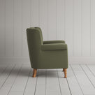 NiX interiors fluted back lounge chair silhouette profile view.