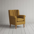 Time Out Armchair fluted back armchair in laidback linen ochre, angled view by NiX.