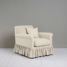  Curtain Call Armchair in Laidback Linen Dove, With a NiX Special Matching Square Cushion - Nicola Harding 