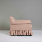  Curtain Call Armchair in Laidback Linen Dusky Pink, Side View - Nicola Harding 