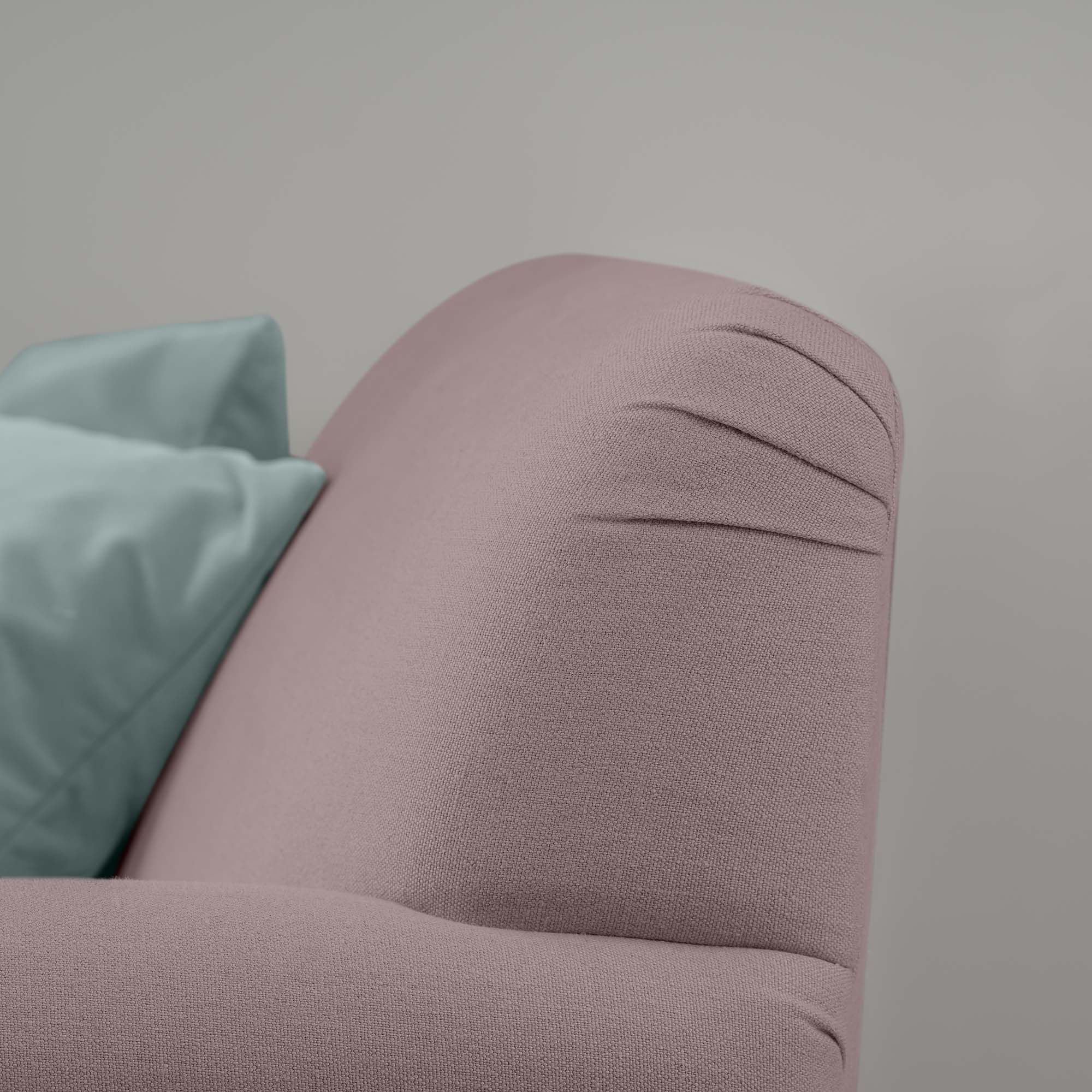  Curtain Call Armchair in Laidback Linen Heather, Design Closeup - Nicola Harding 