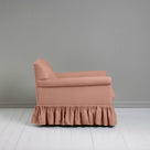  Curtain Call Armchair in Laidback Linen Roseberry, Side View - Nicola Harding 