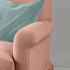  Curtain Call Armchair in Laidback Linen Roseberry, Arm Closeup - Nicola Harding 