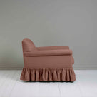  Curtain Call Armchair in Laidback Linen Sweet Briar, Side View - Nicola Harding 