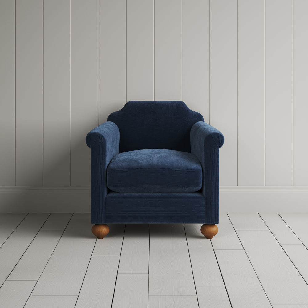 Armchair in Classic Corduroy Dark Blue - By NiX