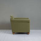  Dolittle Armchair in Intelligent Velvet Green Tea, Side View - Nicola Harding 