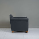 Dolittle Armchair in Intelligent Velvet Mercury, Side View - Nicola Harding 