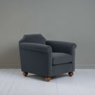  Dolittle Armchair in Intelligent Velvet Mercury - Nicola Harding 