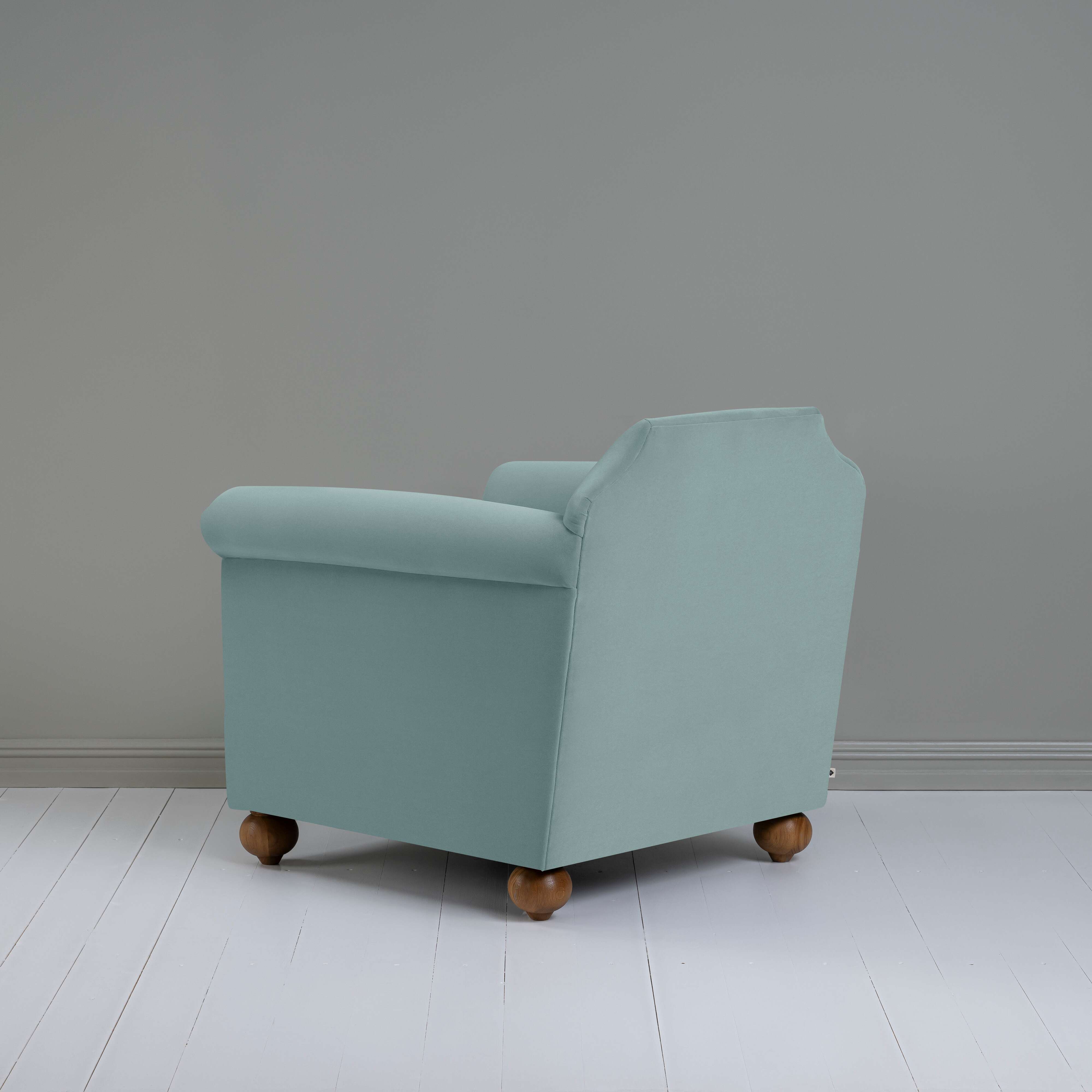  Dolittle Armchair in Intelligent Velvet Mineral - Nicola Harding 