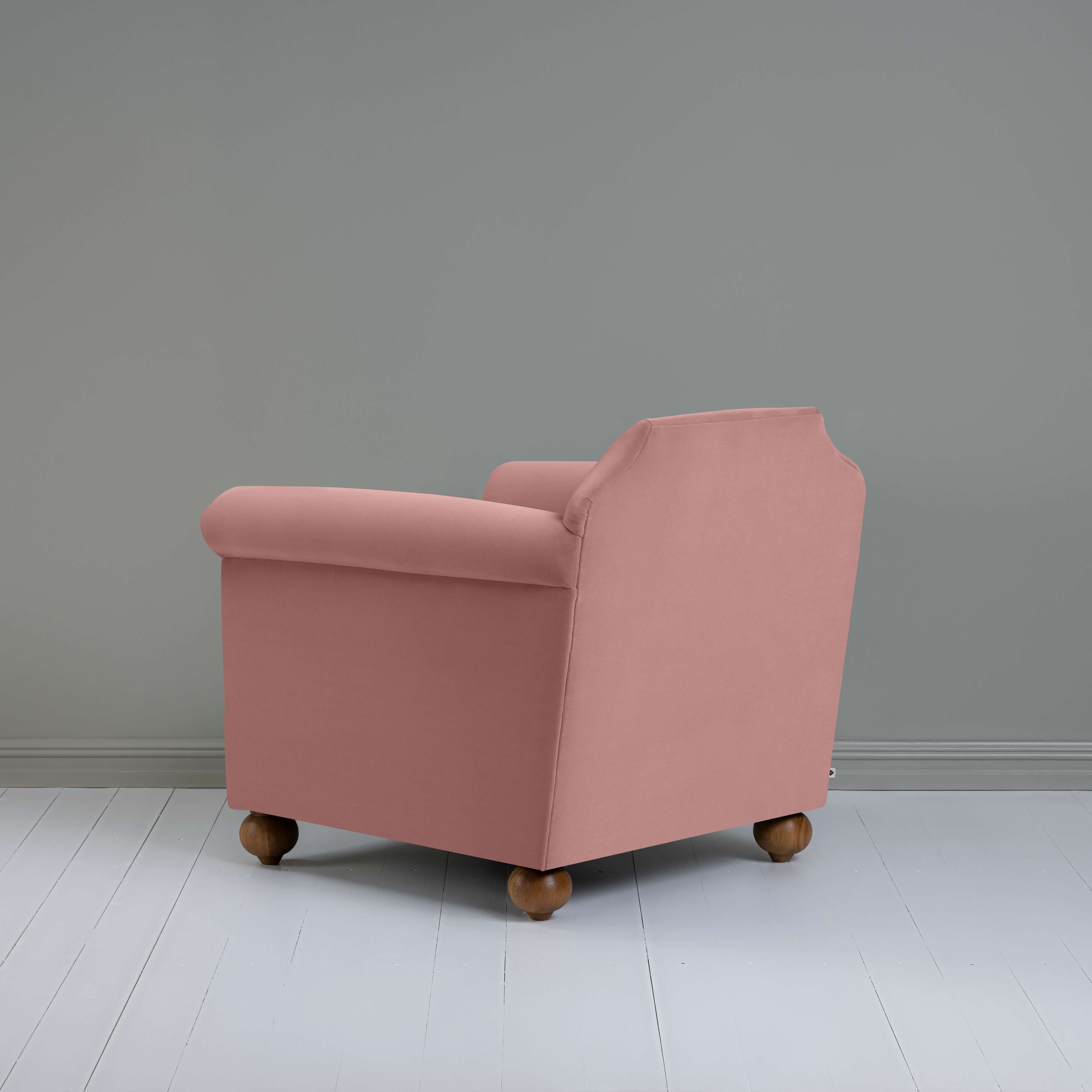  Dolittle Armchair in Intelligent Velvet Rose - Nicola Harding 