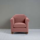  Dolittle Armchair in Intelligent Velvet Rose, Front View - Nicola Harding 