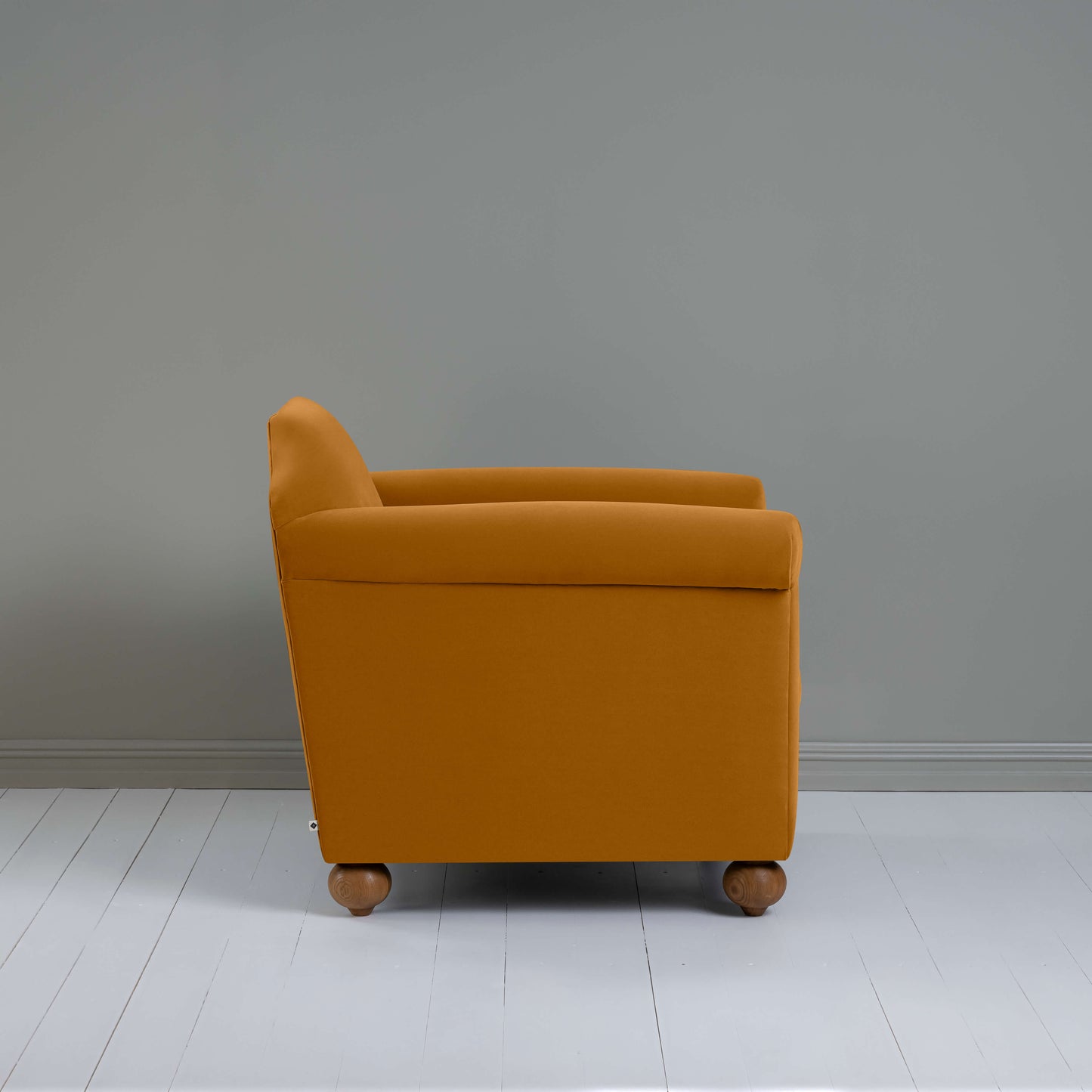 Dolittle Armchair in Intelligent Velvet Spice - Nicola Harding