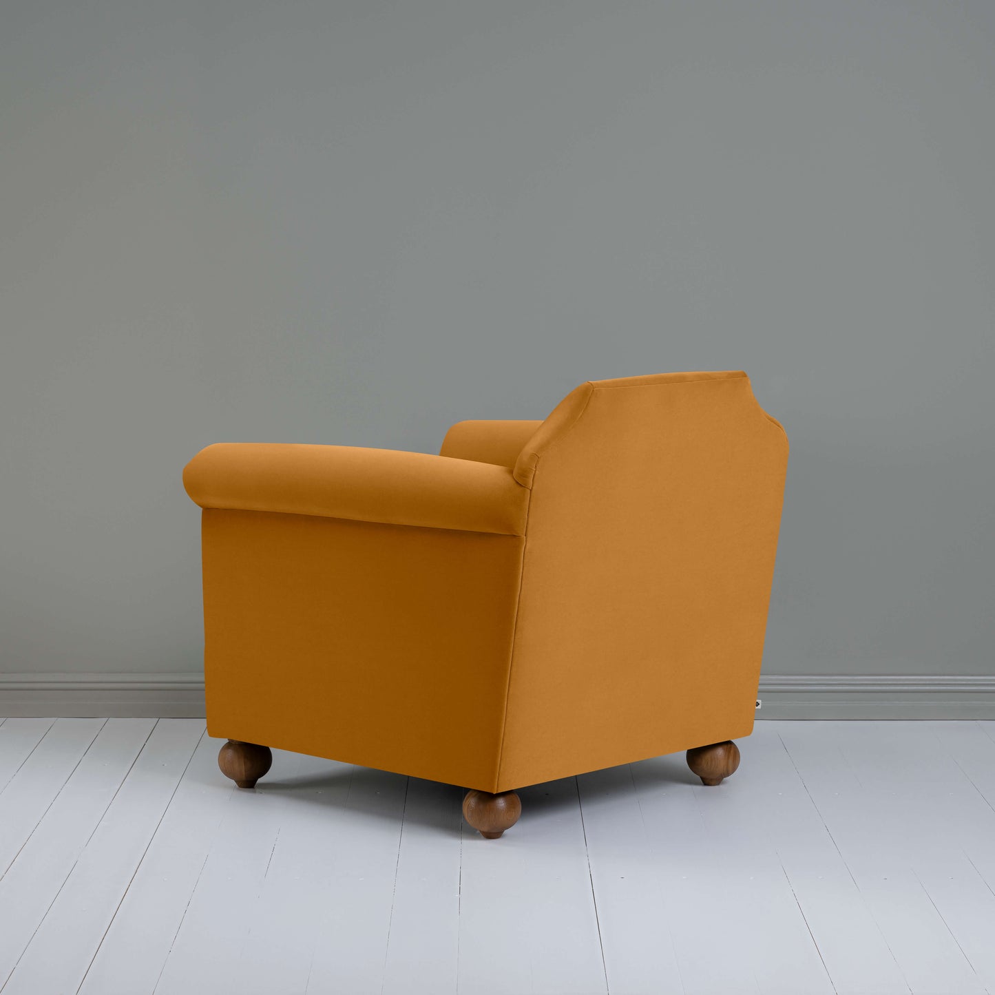 Dolittle Armchair in Intelligent Velvet Spice - Nicola Harding