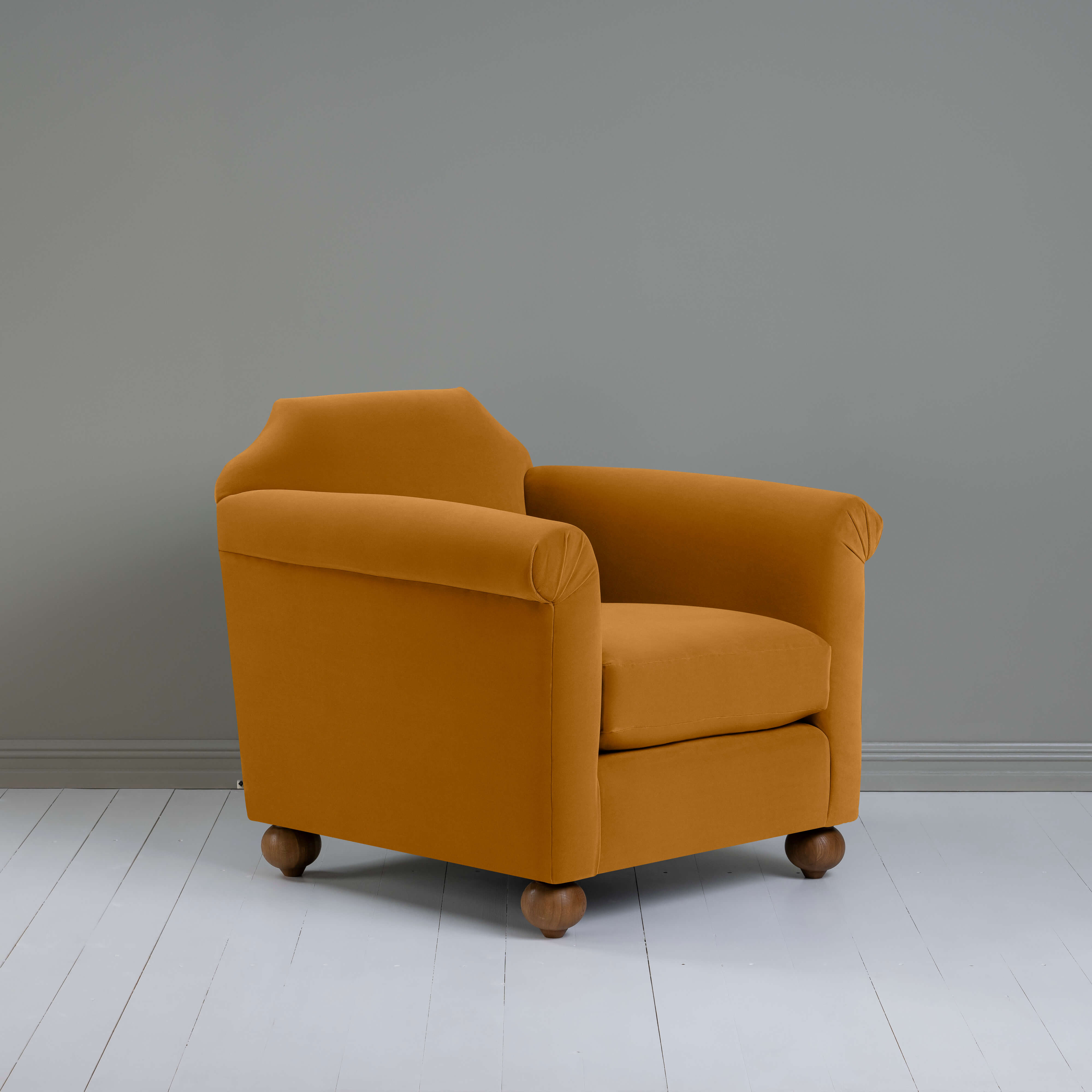  Dolittle Armchair in Intelligent Velvet Spice - Nicola Harding 