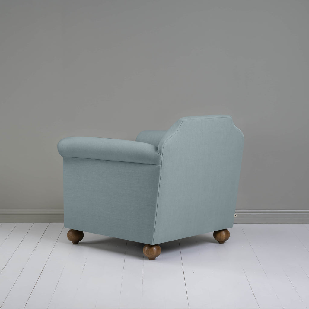  Dolittle Armchair in Laidback Linen Cerulean - Nicola Harding 